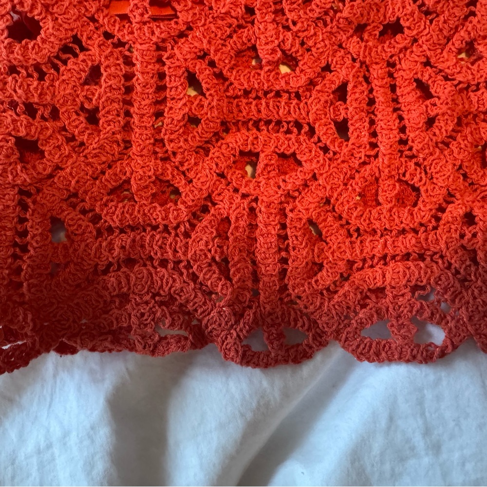 NWT MAX&Co. Coral Crochet Midi Skirt | Cotton Jersey Lining MaxMara - Picture 9 of 11